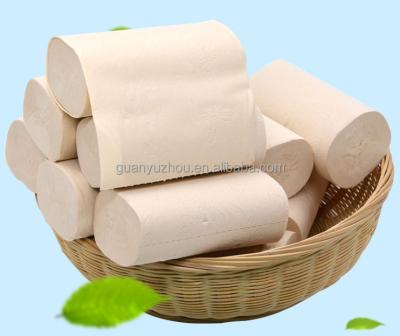 China Soft Comfy Wholesale Unbleached Bamboo Coreless Toilet Paper Tissue Paper for sale