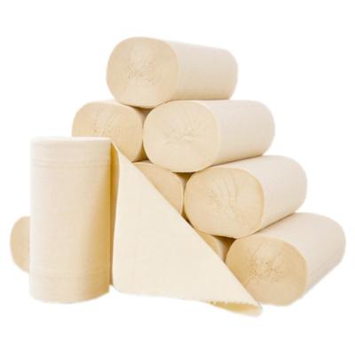 China Factory wholesale soft comfortable biodegradable bamboo pulp unbleached toilet paper for sale for sale