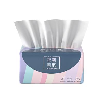 China Super Soft Box Tissue Bulk Package Custom Logo Printed Facial Box Tissue Paper for sale