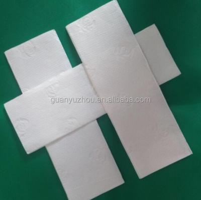 China Hotel / Restaurant / Bathroom Virgin Z Fold 1ply Disposable Silk Tissue Paper Multifold Hand Towel for sale