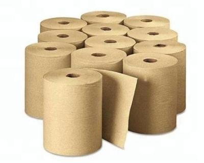 China Water Absorption OEM Recycled Pulp Hand Towel Tissue Roll for sale