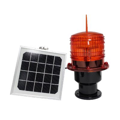 China High Quality PC Aviation Solar Powered Obstruction Lights Led Flasher Warning Light for sale