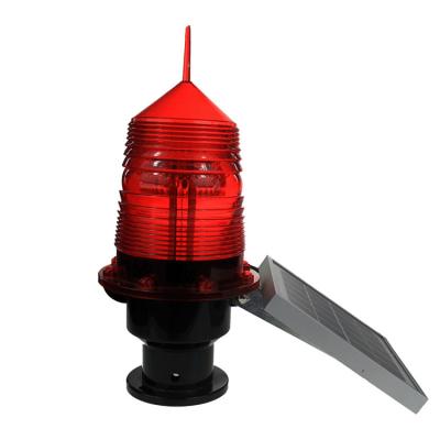 China PC Durable Aviation Obstruction Beacon Light Waterproof Flashing Solar Led Strobe Flashing Solar Powered Navigation Light for sale