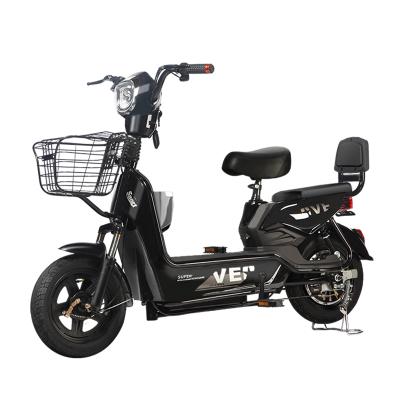 China Carbon steel a long e-bike with a comfortable backrest bicycle electric motorcycle for sale