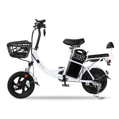 China New model 2021 carbon steel hot sell electric bicycle with 350w motor 48v12ah cheapest electric bike for sale