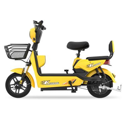 China Carbon Steel Electric Bicycle For Lady E-bicycle 48V 350W Brushless Motor Electric Bicycle TDT008Z for sale