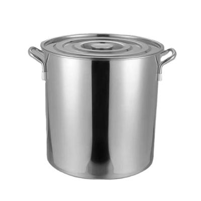 China Sustainable Hot Sales Cookware Set Creative Soup Pot Heating Stock Stainless Steel Cooking Pot With Lid for sale