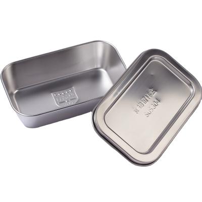 China Sustainable China wholesale square sample box Food Storage Container stainless steel storage box with lid for sale