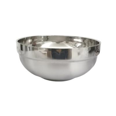 China Convenient High Quality Ss201 Household 0.8Mm Stainless Steel Rice Double Wall Bowl for sale