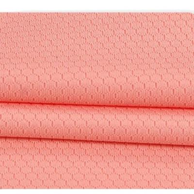 China Plain Dyed Honeycomb Mesh Fabric Anti Pill Nylon Cotton Fabric for sale