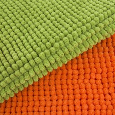 China Velvet Bath Mat Fabric Chenille Microfiber Fabric Rug Genuine Firecrackers Te koop