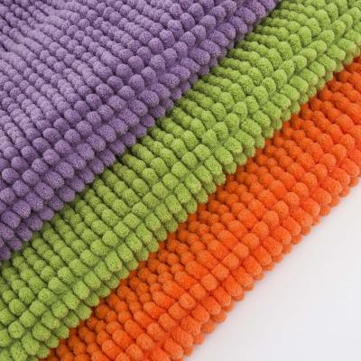 中国 Mop Polyester Blanket Fabric Microfiber Chenille Cloth Shaggy Fabric 販売のため