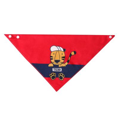 Chine Adjustable Polyester Rib Fabric Triangular Organic Cotton For Baby Bandana Drool Bibs à vendre