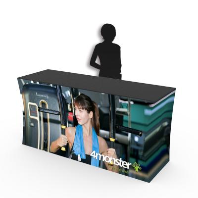 China Advertising high quality custom printing portable folding promotion tabletop Fair counter display for expo for sale