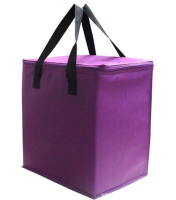 China Sacolas mais frescas isoladas/saco descartável do almoço/saco roxo do refrigerador para adultos à venda