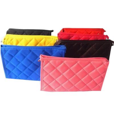 China O poliéster pequeno personalizado Zippered o saco cosmético, vermelho/azul/amarelo/preto à venda