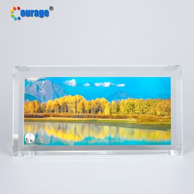 China Glass Courage 23*12CM Sublimation Blank Painting Photo Frame for sale