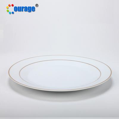 China 10 Inch Dinner Plate Restaurant Sustainable High Quality Ceramic Dishes for sale