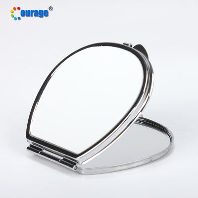 China Economical Double Sided Sublimation Compact Stocked Cosmetic Mirror for sale