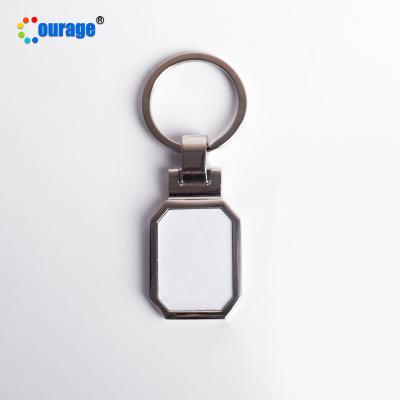 China Metal Key Ring Chain Sublimation Blank Metal For Custom Printing for sale