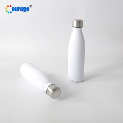 China Wholesale White Business Sublimation Water Bottle Vacuum Stainless Steel Water Bottle Empty Cup for sale