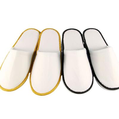 China Nap Disposable Customized Cloth Cloth White Hotel Slippers Nap Cloth Indoor Slipper For Hotel Home Guest for sale