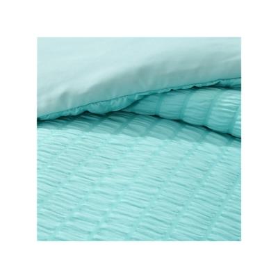 China Nondisposable Sheet Bedding Custom Set 100% Washed Microfiber Cotton Seersucker Blanket Sets King 1 Comforter for sale