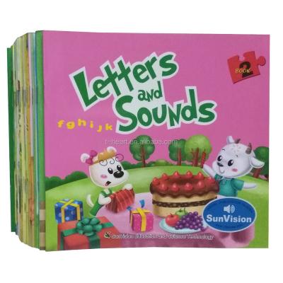 China English Letters Sound Baby Talking Book With Reading Pen 18.5cm*17cm for sale