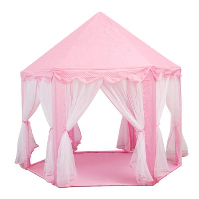 China YF-W1113-2 Soft Toy Factory Indoor Outdoor Pink Princess Tent Kids Playhouse Kids Play Tent Kids Castle Tent for sale