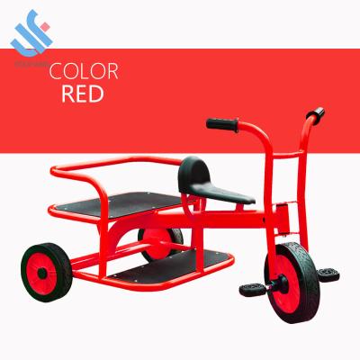 China YF-B0862 High Quality Toy Tricycle Kindergarten Kindergarten Metal 3 Wheel Kids Tricycle The Double-seater For 2-8 Years Old for sale