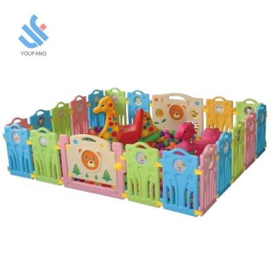 China YF-10015 Removable Outdoor Indoor Plastic Safety Park Fence Baby Kids Play Fence Kids Playroom Game Ball Pool for sale