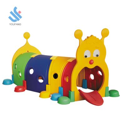 China YF-06001B Plastic Playground Kids Various Color Kindergarten Plastic Play Tunnel Children Indoor Playground Equipment Crawler Elf Tunnel Toy for sale