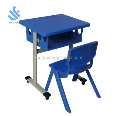 China Hot YF-04012 High Quality Plastic Children's Furniture Assemble Study Desk Preschool Kids Plastic Study Tables for sale