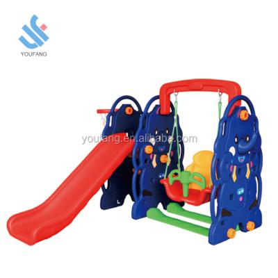 China YF-05001 Plastic Plastic Elephant Toys Indoor Playground Equipment Kids Slide With Swing Set Kids Slide Indoor Playground Equipment for sale