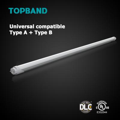 China Compatible Half Half Plastic Aluminum Ballast LED Tube Lighting,LED T8 tube,tube8,Type+Type B t8 China factory price for sale