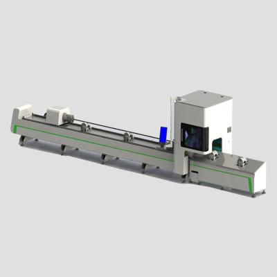 China SERVO MOTOR CNC Fiber Laser Pipe Cutting Machines 1000w 1500w Metal Pipe Tube Laser Cutting Machine 2000w 3000w for sale