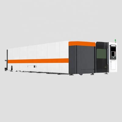 China SERVOMOTOR High Precision CNC Fiber Laser Metal Cutting Machine Enclosing Laser Cutting Machine With Exchange Platform for sale