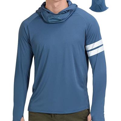 China C Ustomized Hooded Shirt UPF 50 Anti-UV Neck Anti-UV Protection For Men for sale