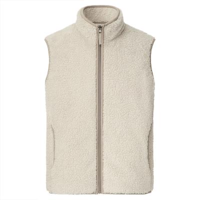 China Viable Viable Custom Embroidered Fleece Design High Quality Unisex Sherpa Fleece Jacket Fleece Vest Coat for sale