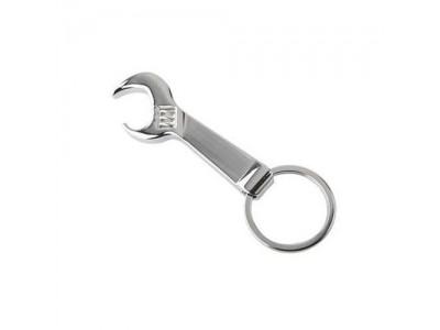 China Mini Tool Wrench Bottle Opener,Funny bottle opener keychain, mini wrench shaped, silver plating for sale