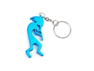 China Marine Aluminum hippocampus Keychain Bottle Opener, anodized color Saxophone shape keychain bottle opener for sale