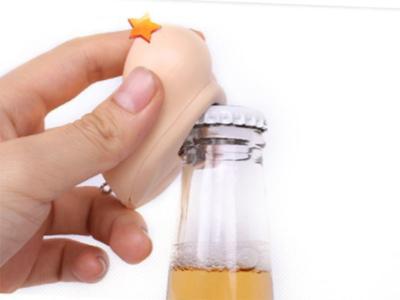 China Cool Innovative Funny Breast Beer Bottle Opener Sexy Women Men Gift Key Ring for sale