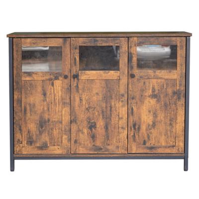 China Vintage Wooden Console Stand Vintage Living Room Furniture Wooden TV Cabinet With Storage Racks Holders for sale