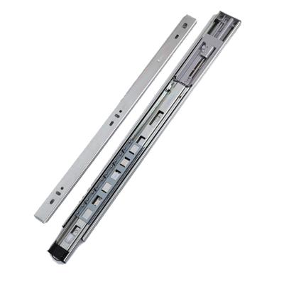 China 3 Fold+Full Extension Hot Sales 45 Mm Channel Stainless Steel Telescopic Cabinet Drawer Slide Full Drawer Slide Extension Ball Bearing for sale