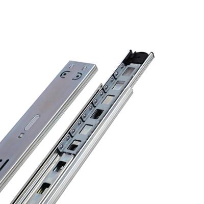 China 3 Fold+Full Extension Low Price 45mm 3 Fold Full Extension Drawer Slides Soft Close Push Ball Bearing Open Drawer Slide for sale