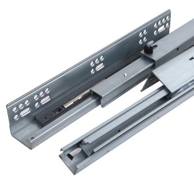 China 3 Fold+Full 3 Fold+Full Extension Price 45mm Extension Cheap Soft Narrow Stainless Drawer Slide Bearing Rail for sale