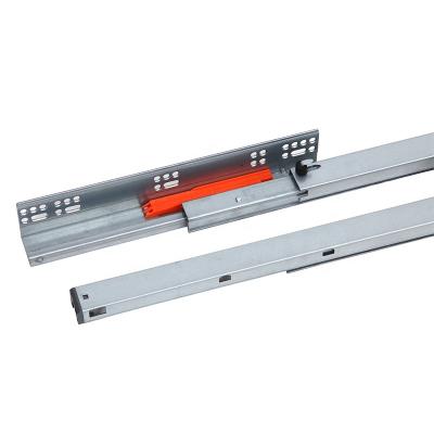 China 3 Fold+Full Extension 45mm Hidden Rails Undermount Telescopic Drawer Slides Push Open Hidden Slide Drawer Rails for sale