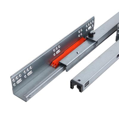 China 3 Fold+Full Extension Cheap Price 45mm 3 Fold Drawer Slides Undermount Slide Push Open Drawer Sliding Rails For Kitchen Use for sale