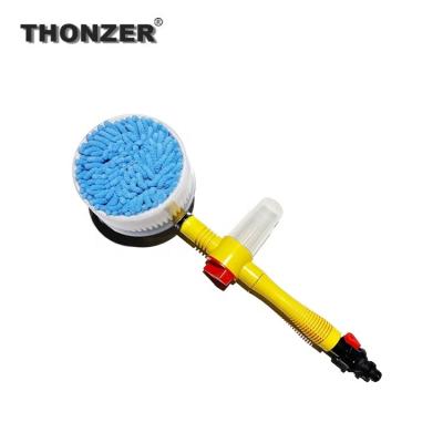 China 360Â ° New Automatic Rotating Brush Head Rotating Car Wash Brush 360 Degree Rotating Water Flow Car Wash Brush With Soap Dispenser Long for sale