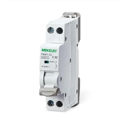 China MEKELEC Low Voltage Modular TMM1-32 Miniature Circuit Breaker MCB 4.5KA 6KA 10KA DPN 1P+N 4.5KA for sale